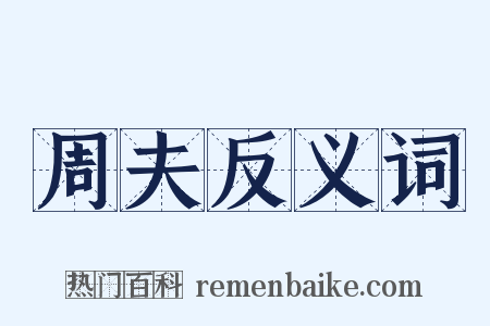 周夫反义词是什么意思的图片